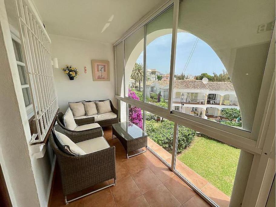 Ferienwohnung Lux 2 Kmr App Stella Blanca Met Zwembaden Airco En Zeezicht Fuengirola Exterior foto