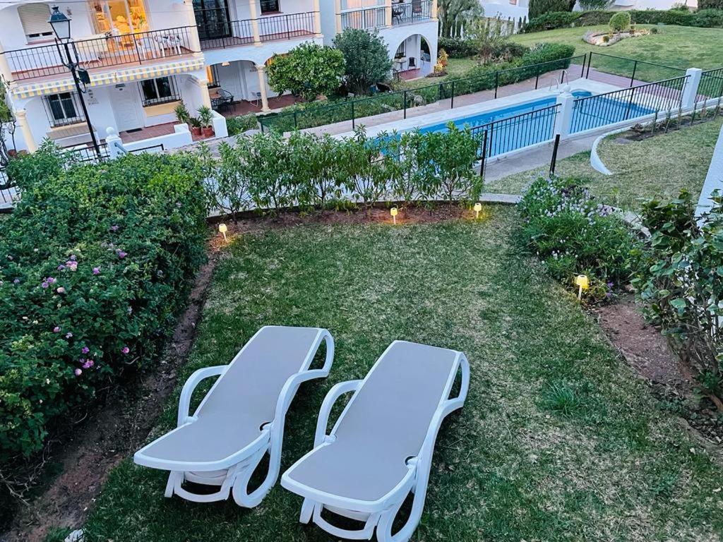 Ferienwohnung Lux 2 Kmr App Stella Blanca Met Zwembaden Airco En Zeezicht Fuengirola Exterior foto